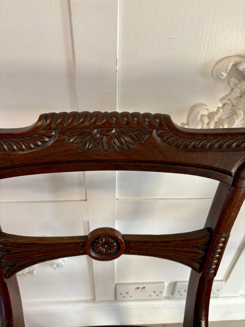 Magnificent Quality Antique Set of 6 Regency Dining Chairs